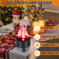 LED Fire Flame Effect Light Artificial Electric Flicker Lamp,US Plug. 