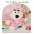 1Pc New Mini Simulation Camera DIY Accessories Colorful Doll Decorative Pendant Kids Pretend Play Toys for 13cm Wallace Gromit Dog, 10-15cm Cotton Doll. 