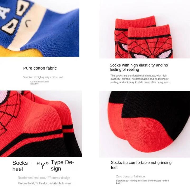 aby%20Sos%20Spiderman%20Cartoon%20Anime%20ero%20Cotton%20o%20ube%20Sos%20Children%20Autumn%20Winter%20ids%20Sos%205%20pairs%20or%20andom%201pair%20-%20Image%203