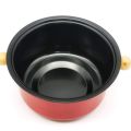 ARELENE Red Mini Stainless Steel Fondue Pot Set Cheese Chocolate Fondue 6 Dipping Forks and Removable Pot Melts Candy Sauce Dip. 
