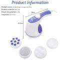 Electric Vibration Body Slimming Massager | Full-Body Relaxation & Toning | Multi-Function Handheld Massager with 4 Heads | Portable Rechargeable Relaxation Machine. 