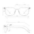 Transparent Glasses Anti Glare UV Eye Glasses for Men and Women White Frame Glasses for Girls and Boys. 