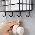 Self-Adhesive GI-Steel Bathroom Shelf-Multipurpose Rack. 
