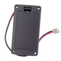 9V Flat Mount Guitar Active Pickup Battery Cover Hold Box Battery Storage Case for Electric Guitar Bass Accessory. 