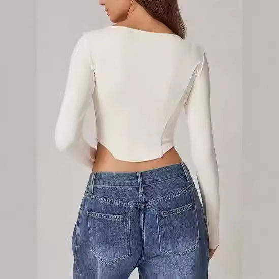 Cross-border%20European%20and%20American%20T-shirts,%20female%20hotties,%20long-sleeved%20short%20skinny%20tops,%20sexy%20waistless%20milk%20silk%20base%20shirts,%20high-end%20sense%20-%20Image%204