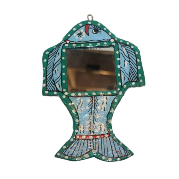 Mirror Pattern Fish Green/ Blue Fish Design Mirror | Daraz.com.np