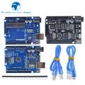 UNO R3 Development Board ATMEGA328P CH340 / ATEGA16U2 Compatible For Arduino with Cable R3/R4 UNO Proto Shield Expansion Board. 