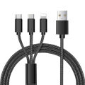 All in 1 Charging Cable (Type-C, Micro USB and Lightin). 