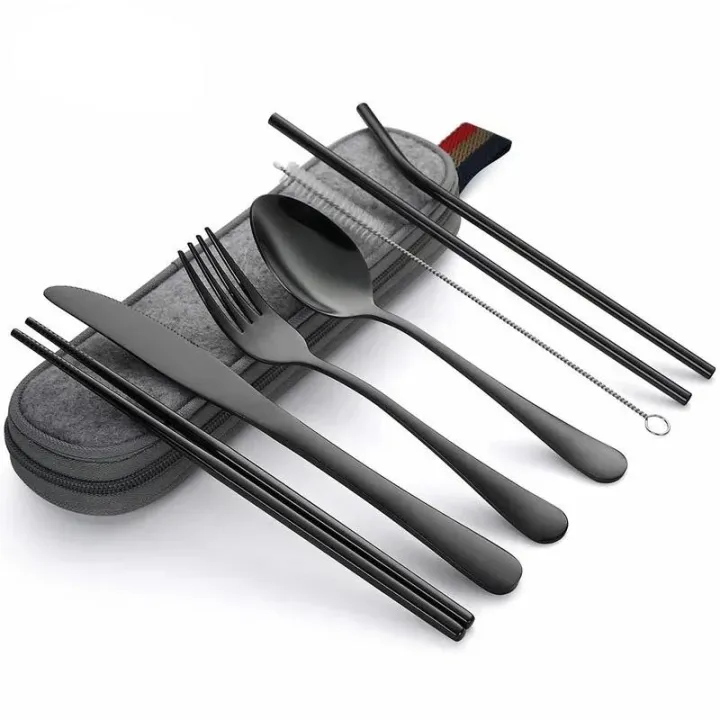 Pack,%20portable%20reusable%20set,%20travel%20dinner%20fork%20set,%20camping%20box%20straw,%20Fifty%20percent%20discount%20spoon/8-piece%20set,%20cutlery%20and%20cutlery,%20stainless%20steel%20chopstick%20set%20-%20Image%202
