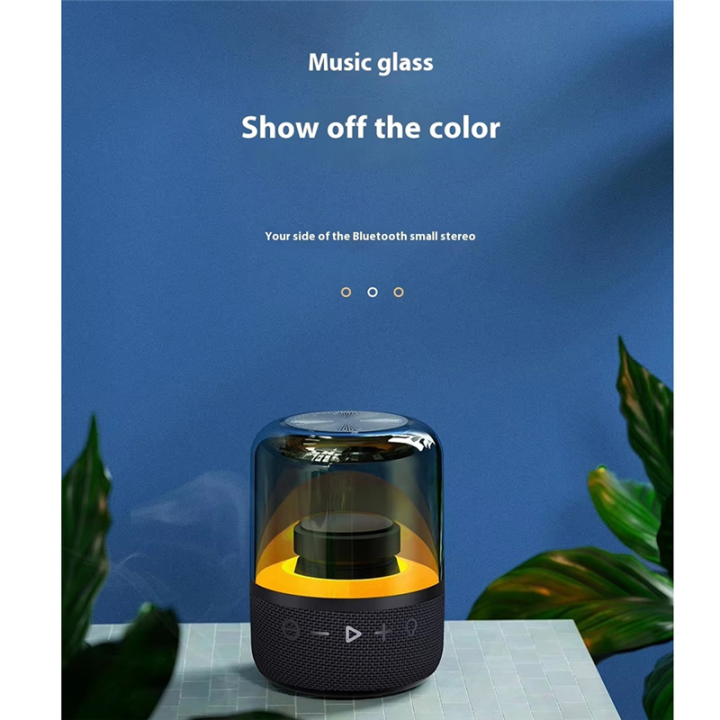 Transparent%20Bluetooth%20Speaker%20with%20Subwoofer,%20Ambient%20Light,%20and%20Luminous%20Effect%20for%20Home%20Audio,%20Black%20-%20Image%205