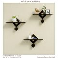 Formica Laminated | Diamond Shaped Best Wall rack Design - 3 pc Set. 
