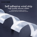 DISICHEN Affordable Window Weather Stripping Door Draft Blocker Silicone Shower Glass Gaps Side of Door Seal Strip Dust Insulation Noise Reduction. 