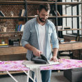 Heavy Folding Ironing Board / Iron Board Table With Iron Stand 36"x 12"(Colour May Vary, Assorted Colour). 