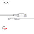 MWC MUC100W Data Cable | USB-A to Type-C 100W Ultra-Fast Charging Cable | Hign quality TPE/PVC | USB 3.1 | 5A - White. 