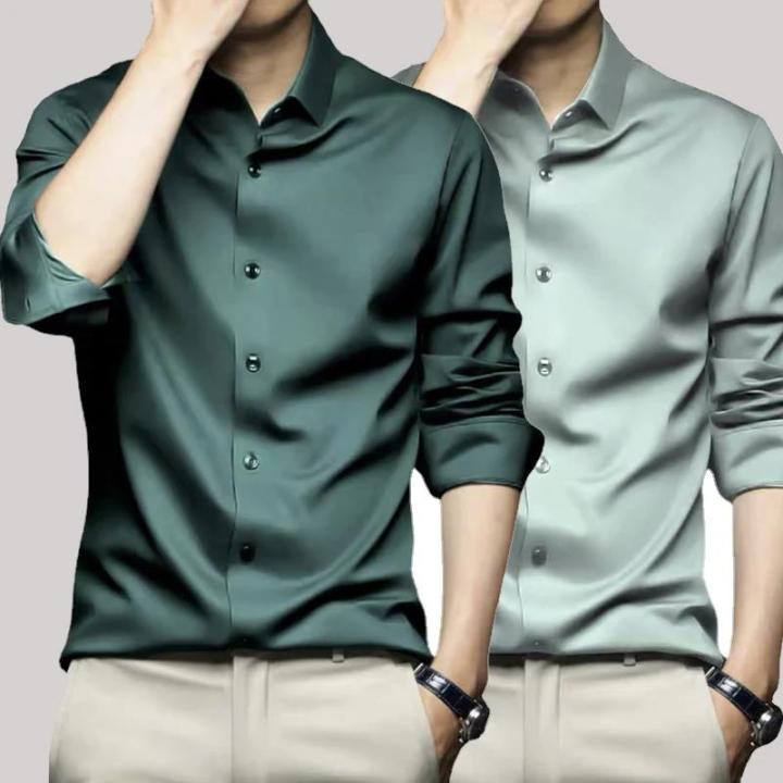 Fifty percent discount Men's White Shirt Long Sleeve Non iron Business Dress Slim Fit Korean Version Professional Work White Casual Men's Suit Shirt