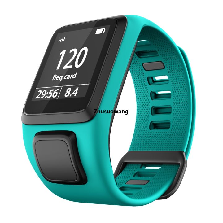 Zhusuowang 【LuxeLoom123】Soft Silicone Replacement Wristband Watch Band Strap For Runner 2 3 Spark 3 GPS Sport TomTom 2 3 Series Smart Watch