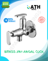 ISLA BRAND Brass 2 In 1 Angle Valve with Wall Flange. 