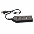 4 Port USB 2.0 Hub - Black. 