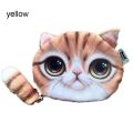 New Coin Change Purse Cute Design Big Face Small Tail Cat Coin Bag with Zipper Cartoon Cat Zero Wallet Cat Head Meow. 