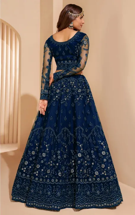 Lehenga%20Choli%20For%20Women%20All-Season%20Net%20Fabric%20Stitched%20Embroidered%20Traditional%20Style%20Multiple%20Colors%20-%20Image%203