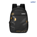 Safari SPAR Backpack | 4 compartments | laptop compartment | Rain cover | Smart sleeve | Front face PU | 2 side pocket | file holder. 