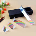Triangular Prism Rainbow Prisma Crystal Photographic Physics Light Experiment. 