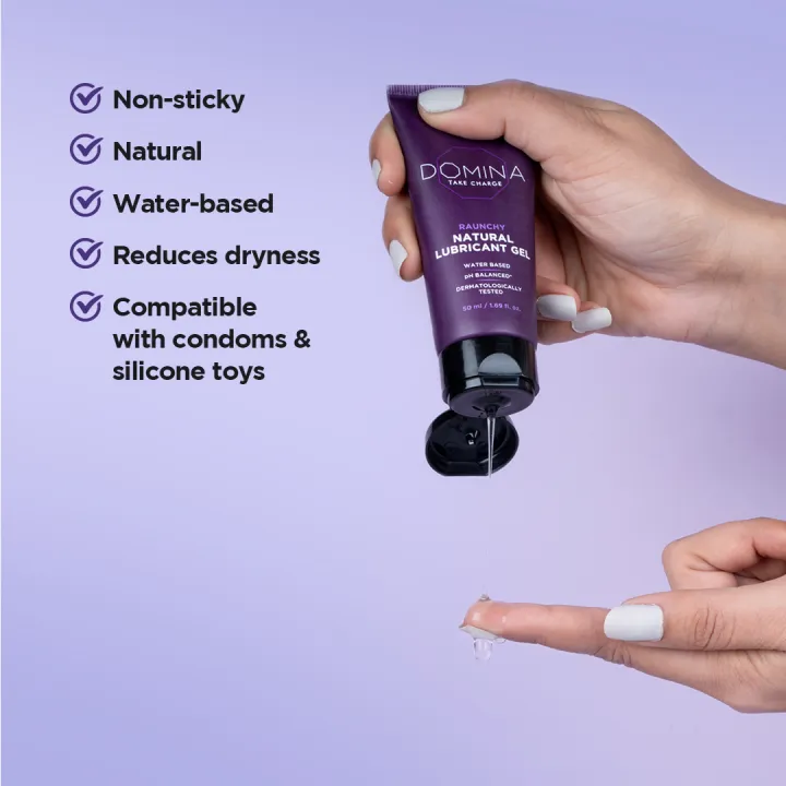 Domina%20Raunchy%20Natural%20Lubricant%20Gel%20%7C%2050%20ml%20%7C%20Lubricant%20For%20Men%20&%20Women%20%7C%20Water-Based%20%7C%20Non-Sticky%20%7C%20Compatible%20With%20Condoms%20And%20Silicone%20Toys%20%7C%20pH%20Balanced%20%7C%20Glycerine%20Free%20-%20Image%205