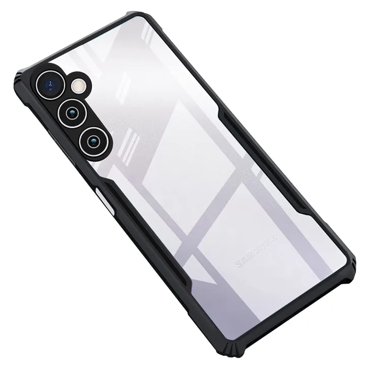 Back%20Case%20-%20Samsung%20Galaxy%20A24%204G%20Phone%20Cover%20%7C%20All-Round%20Protection%20%7C%20Bumper%20Shockproof%20Transparent%20-%20Black%20-%20Image%202