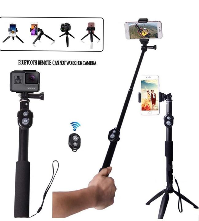 3%20in%201%20Selfie%20Stick%20Tripod,40%20Inch%20Extendable%20Selfie%20Stick%20Tripod%20with%20Bluetooth%20Remote%20Control%20-%20Image%203
