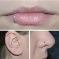 3 In 1 Fake Lip Ring / Fake Nose Ring / Fake Earring Ring (Non Per icing) - 1 Piece. 