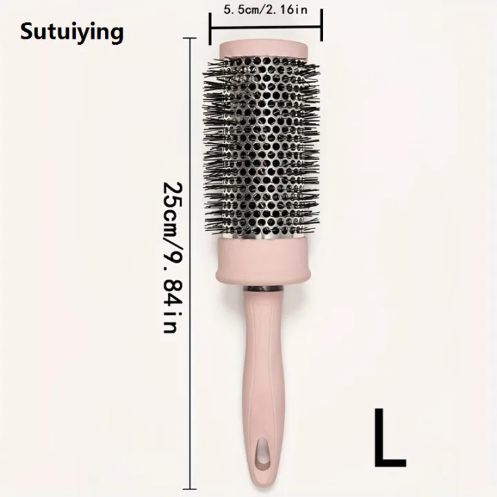 Sutuiying%201pc/%20pink%20round%20comb%20for%20untangling,%20straight%20New%20curls%20and%20other%20hair%20types%20ideal%20for%20travel%20-%20Image%206