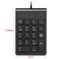 2X Mini USB Wired Numeric Keypad Numpad 18 Keys Digital Keyboard for Accounting Teller Laptop Android (Black). 