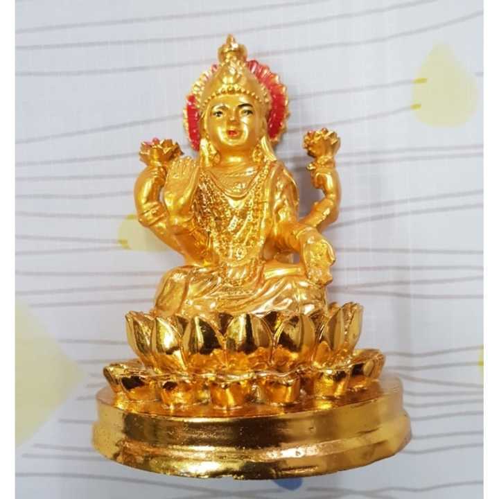 INDACORIFY 7-Pc Gold Aluminum Pooja Thali Set With Diya - For Home Temple, Diwali, Navratri, Gifts