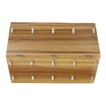 Detachable Wooden 4 Sections Storage Rack Box Desktop Board DIY Organizer Detachable Book Shelf Rack CD DVD Stand Brown. 