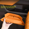 Center Console Storage Box Center Console Down Storage Box Car Interior Upgrade Parts Brown Yellow. 
