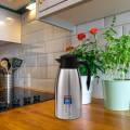fasdaga 2X Silver 304 Stainless Steel 2L Thermal Flask Vacuum Insulated Water Pot Coffee Tea Milk Jug Thermal Pitcher. 