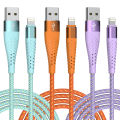 Long iPhone Charger Cord 6ft 3Pack Apple MFi Certified Lightning Cable Nylon Braided Fast Charging Cord Compatible with iPhone. 