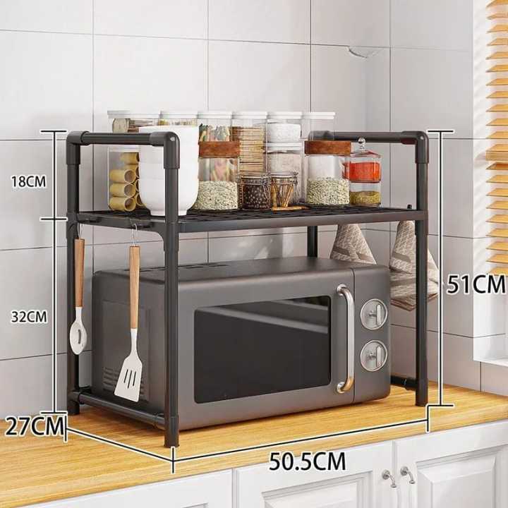 Single%20Microwave%20Ovenrack%20Adjustable%20Standing%20Countertop%20Condiment%20Oven%20Shelf%20Kitchen%20Accessorie%20-%20Image%202