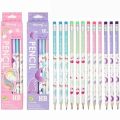 Unicorn 2B HB Pencils 12 Pcs Set | Cute Unicorn Printed Super Quality Easy To Hold 2B HB Pencil - 12 Pcs Set. 