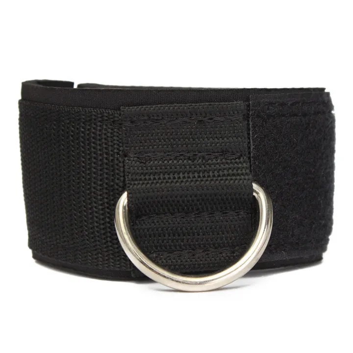 2X%20Ankle%20Strap%20D-Ring%20Multi%20Gym%20Cable%20Attachment%20Thigh%20Leg%20Pulley%20Weight%20Lifting%20Black%20-%20Image%207