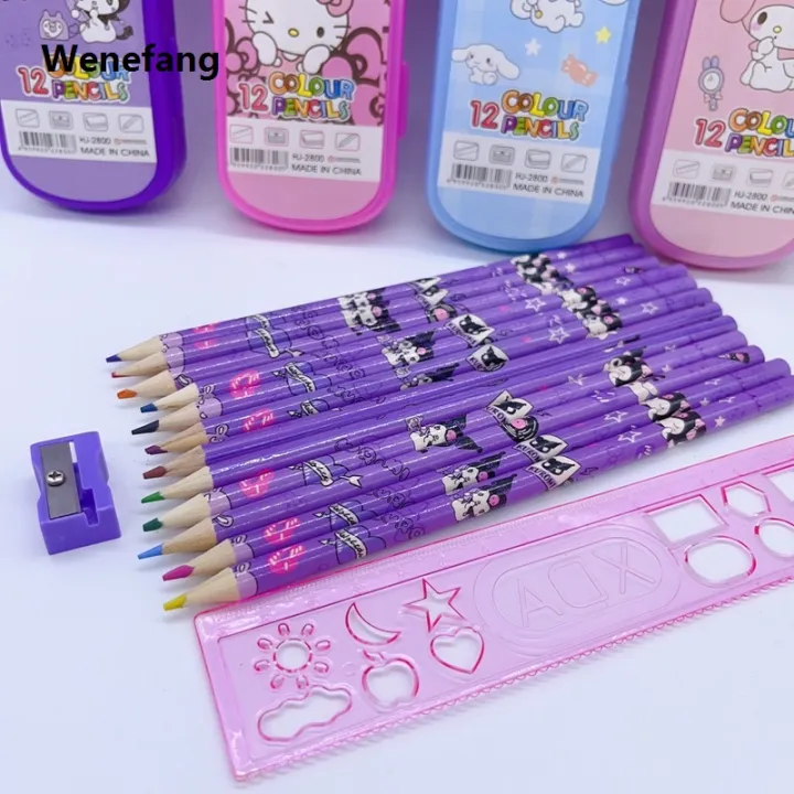 Wenefang%20Sanrio%20Cinnamoroll%20Colored%20Pencils%20Set%20Anime%20Cartoon%20Kuromi%20Hello%202025%20Kitty%20Patterns%20Natural%20Wood%20Colored%20Pencils%20Drawing%20Pencils%20-%20Image%204