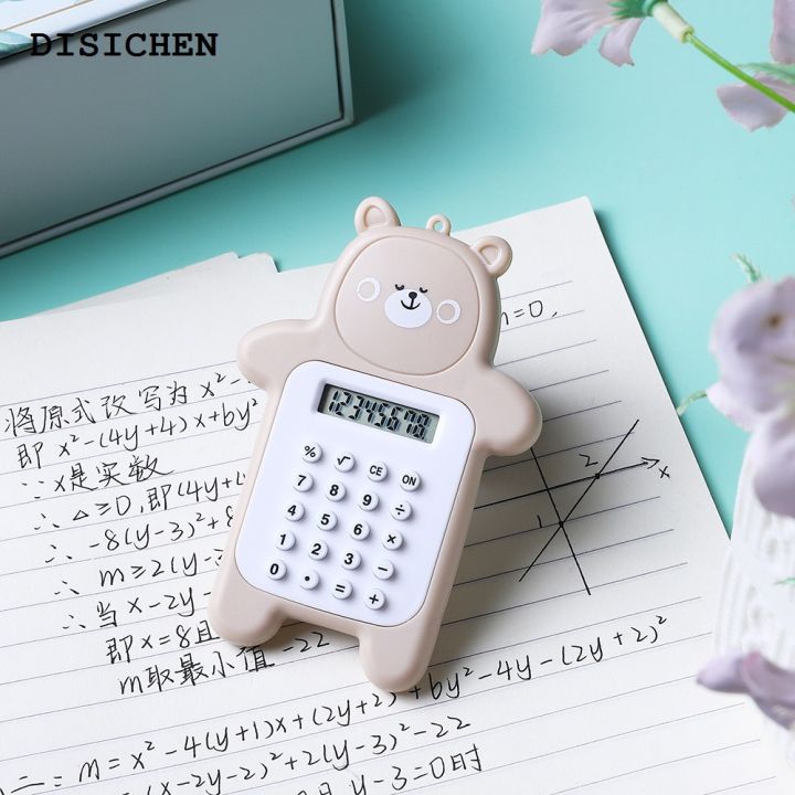 DISICHEN%20Luxury%20Bear%20Shape%20Scientific%20Calculator%20Student%20Mini%20Calculator%20With%20Silicone%20Pressing%20Buttons%20Battery%20Powered%20Counter%20Accounting%20Tool%20-%20Image%206
