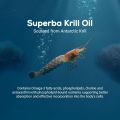 TrueBasics Heart Omega 3 Antarctic Krill Oil With Clinically Researched 100% Pure Krill Oil For Healthy Heart Reduces Cholesterol & Triglycerides. 