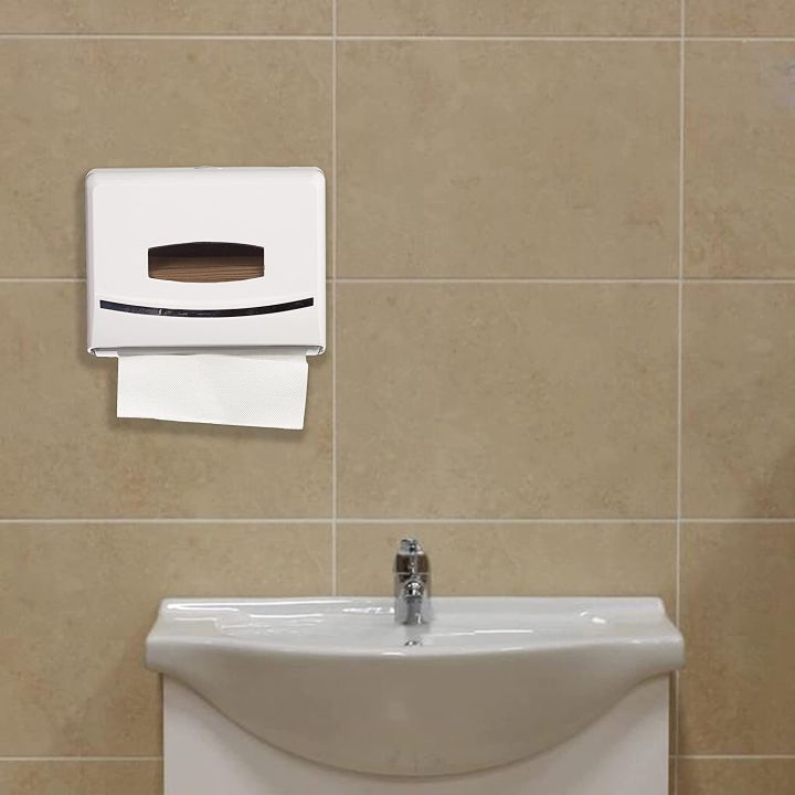 Softy%20Wall%20Mount%20Tissue%20Holder%20/%20M-fold%20Paper%20Towel%20Dispenser%20White%20/%20Tissue%20Holder%20/%20M%20Fold%20Dispenser%20-%20Image%202