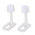 NAMUNY 2pcs DIY Plastic Toilet Seat Screws Fixings Fit Toilet Seats Hinges Repair Tools Type&Size:5# 4.4X2.4Cm. 