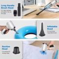 Cordless Portable Vacuum Cleaner (Suction & Inflat) 3 in 1 Rechargeable Car Home Office PC Cleaner. 