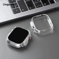 ChanxiPortable Linguolin Watch Ultm 45mmtch CaIN FITSgp TH Clear Apple Wase Luxury for IWatch Series 7/8 41m 49mm ra PC Phone Case. 