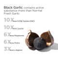 Vitabowl's 100% Natural Black Garlic Capsules with 10x Higher S-allylcysteine - 60 Veg Capsules. 