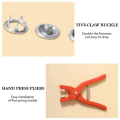 Five Claw Button Installation Tool Pliers Invisible Snap Button Sewing-Free Button Set is Suitable for DIY Crafts. 
