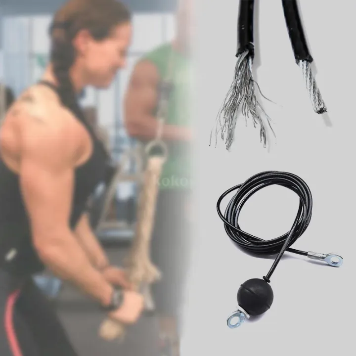 2 Rallonges De Câble Pour Machine De Gym - Acier Inoxydable 304, 26 Cm, Avec Boucles - 14